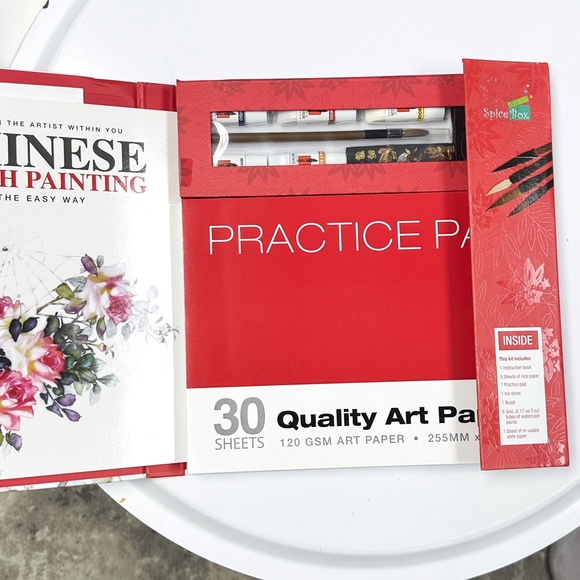 NIB Chinese Brush Painting Set ~ Spice Box - Picture 2 of 7